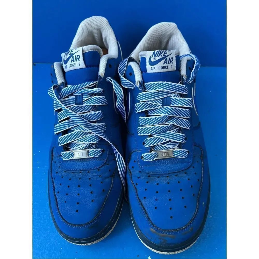 Nike Air Force 1  Game Royal White Mens Size 11.5 488298-422 2013